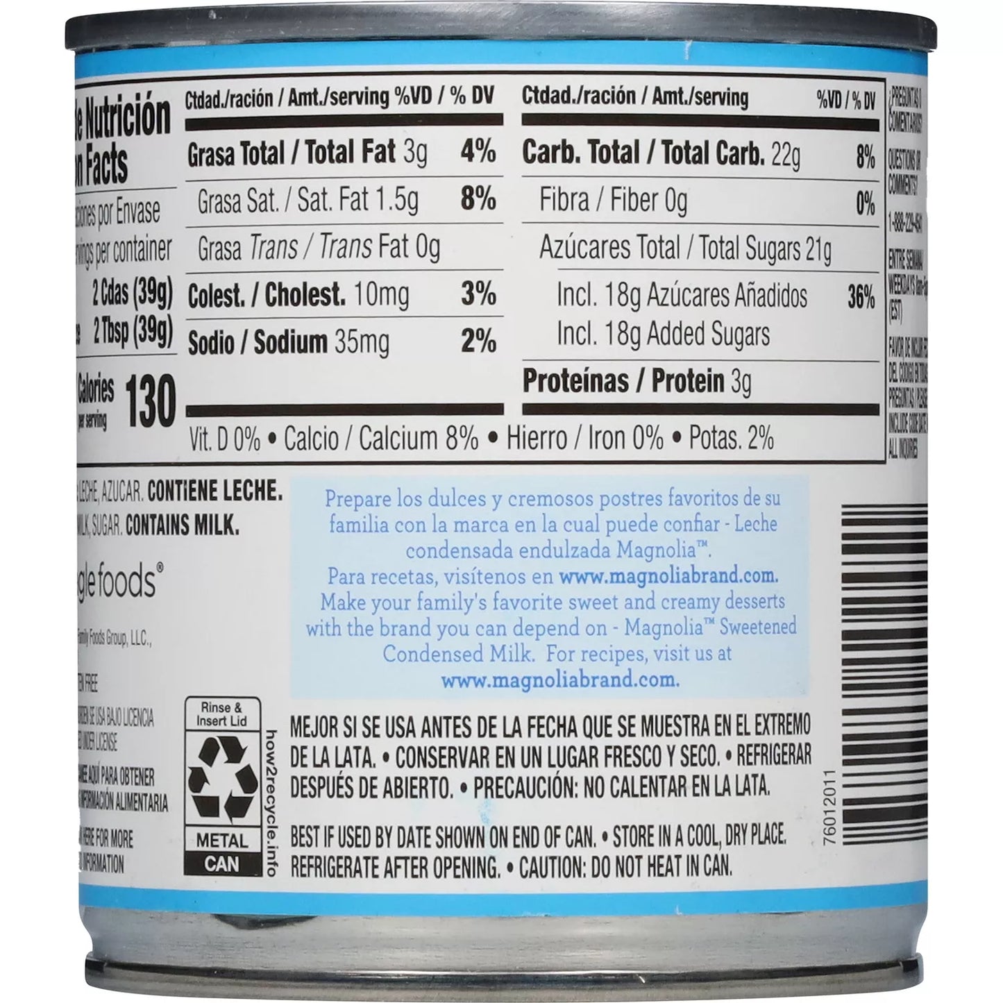 Magnolia Sweetened Condensed Milk, 14 oz, 6 count