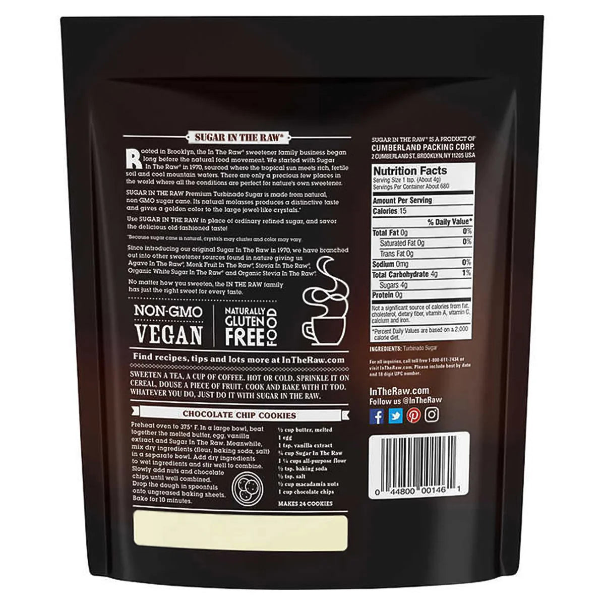 Sugar In The Raw Turbinado Cane Sugar, 96 oz