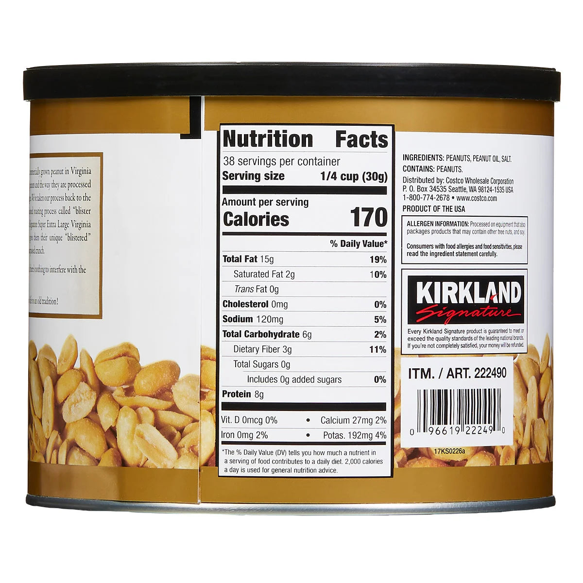 Kirkland Signature Super Extra-Large Peanuts, 2.5 lb