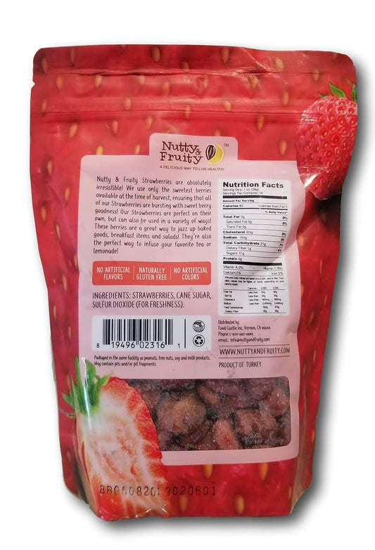 Nutty & Fruity Dried Strawberry, 18 oz