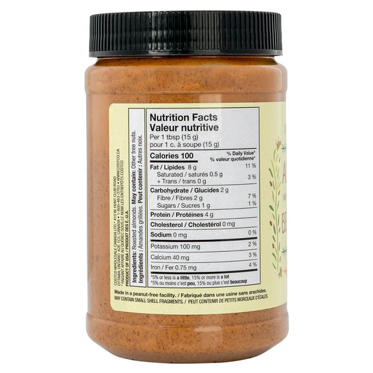 Kirkland Signature Creamy Almond Butter, 27 oz