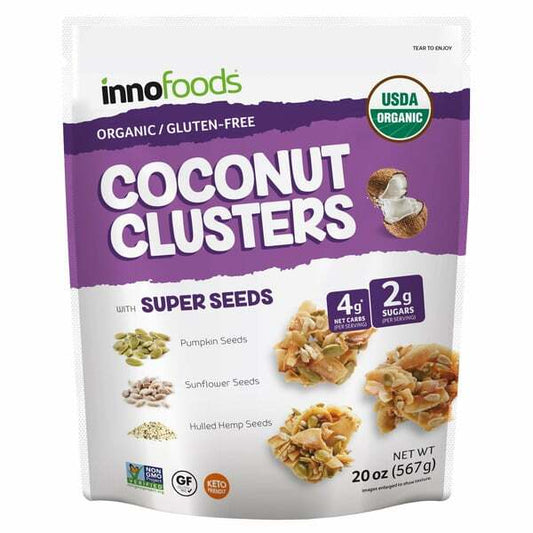 Inno Foods Coconut Clusters, 20 oz
