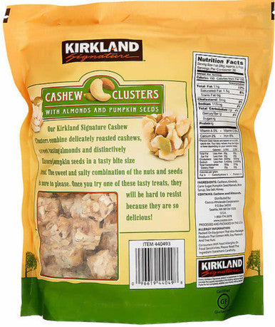 Kirkland Signature Cashew Clusters, 2 lbs