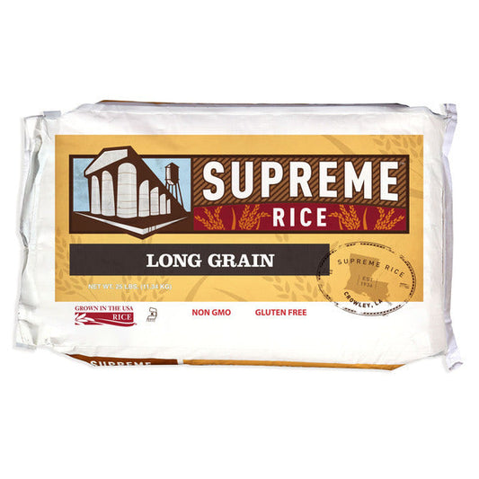 Supreme Rice Long Grain Rice, 25 lbs
