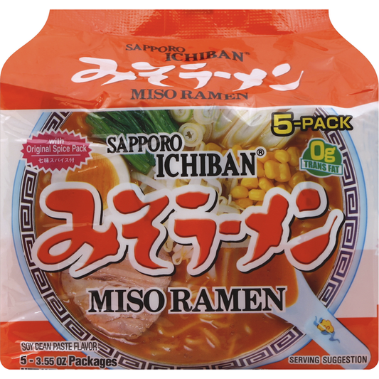 Sapporo Miso Ramen, Soy Bean Paste Flavorx