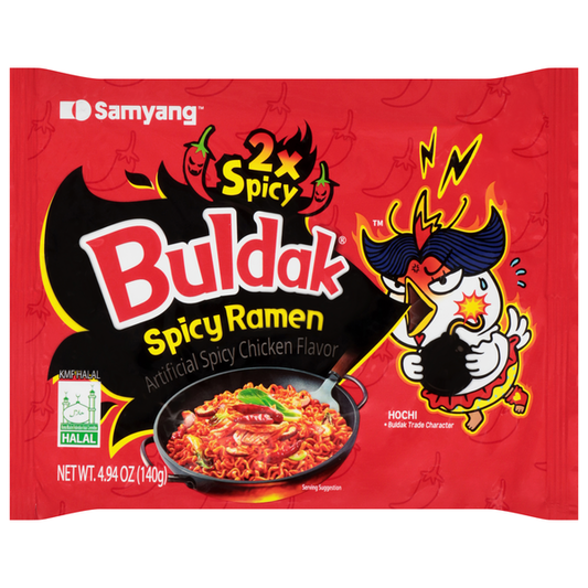 Samyang Foods Co., Ltd Ramen, Hot Chicken Flavor, Buldak, Packsct