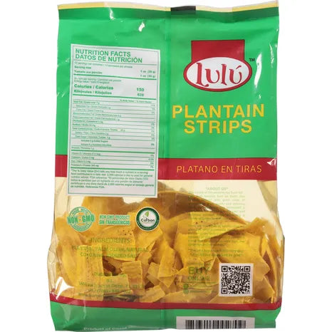 Lulu Plantain Strips, Lightly Salted, 16 oz