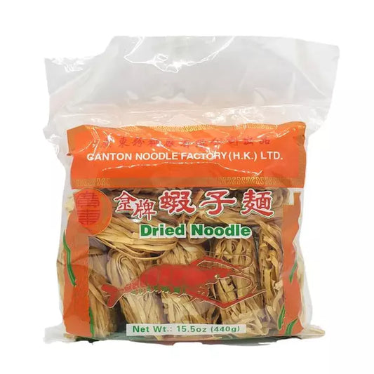 Canton Noodle Factory Dried Shrimp Flavor Wide Flat Noodle