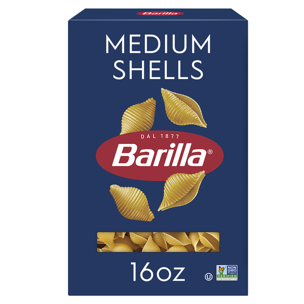 Barilla Medium Shells - Non-GMO Pasta Made with Durum Wheat Semolina & Kosher Certified