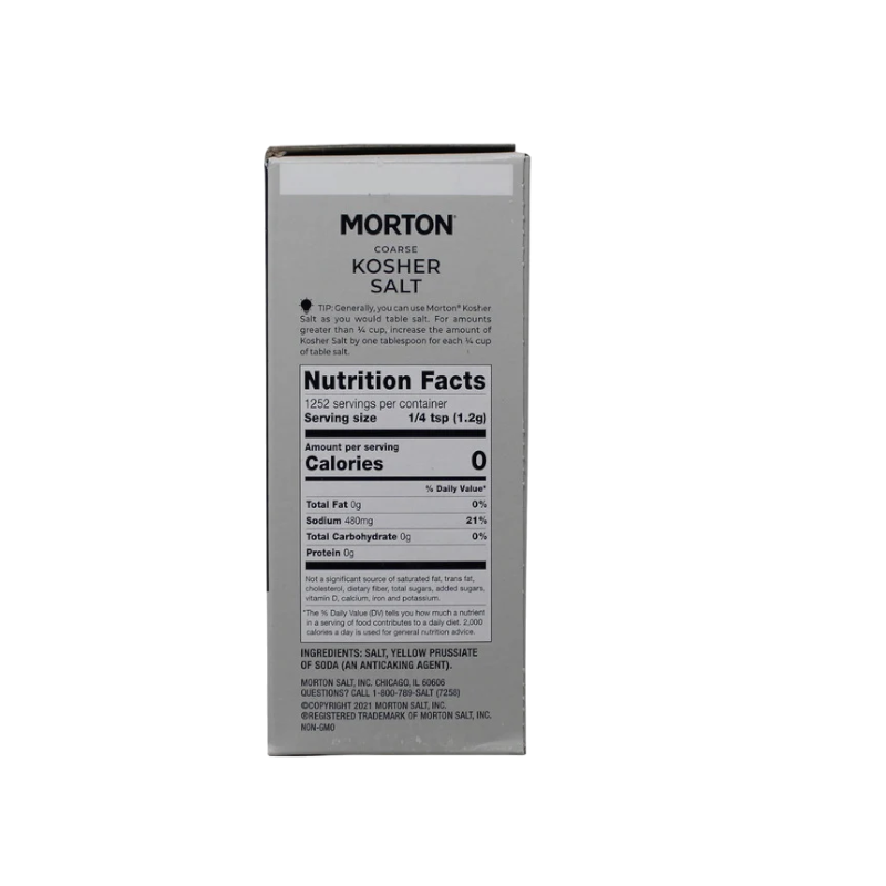 Morton Salt Coarse Kosher Salt, 53 oz
