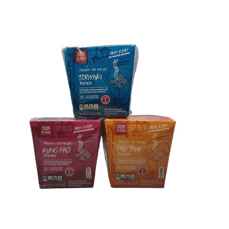 Fusia Teriyaki Ramen Noodle Takeout Boxes 8.11 oz