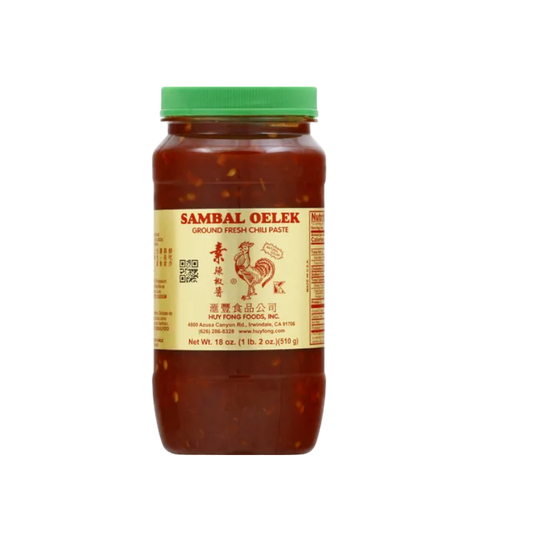 Huy Fong Foods Chili Paste, Fresh, Ground, Sambal Oelek 18 oz
