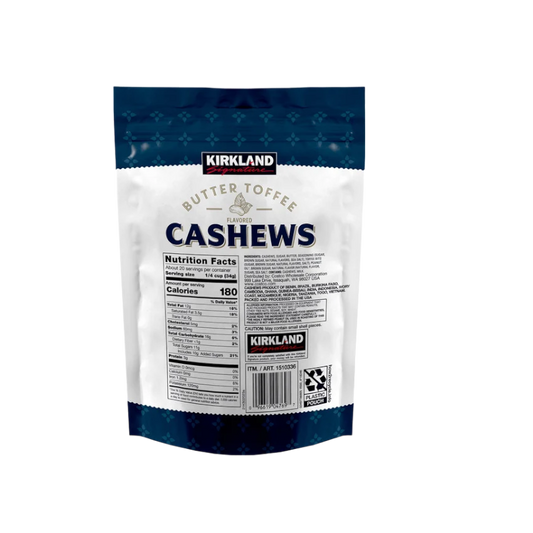 Kirkland Signature Butter Toffee Cashews, 24 oz