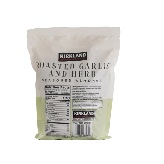 Kirkland Signature Herb Garlic Almonds, 2 lbs.