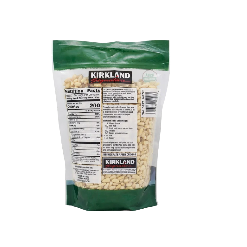 Kirkland Signature Organic Pine Nuts, 1.5 lbs