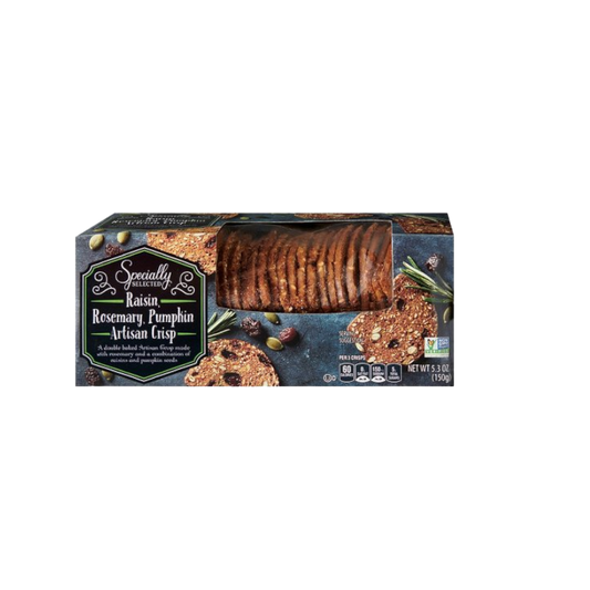 Specially Selected Artisan Crisps Raisin Rosemary Pumpkin Seed 5.3 oz