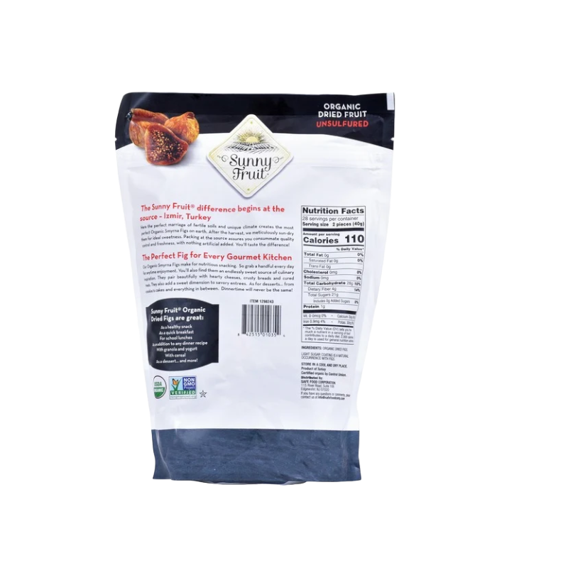Sunny Fruit Organic Figs, 40 oz