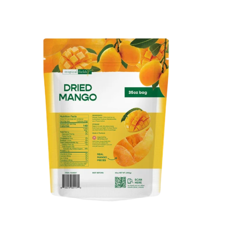 Tropical Fields Dried Mango 35oz