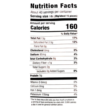 Kirkland Signature Fancy Whole Cashews with Sea Salt, 2.5 lbs
