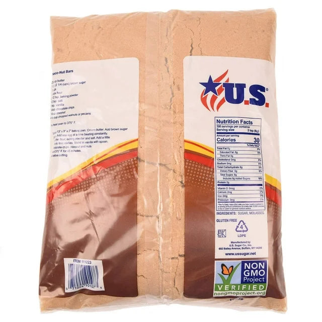 U.S. Sugar Light Brown, 7 lbs