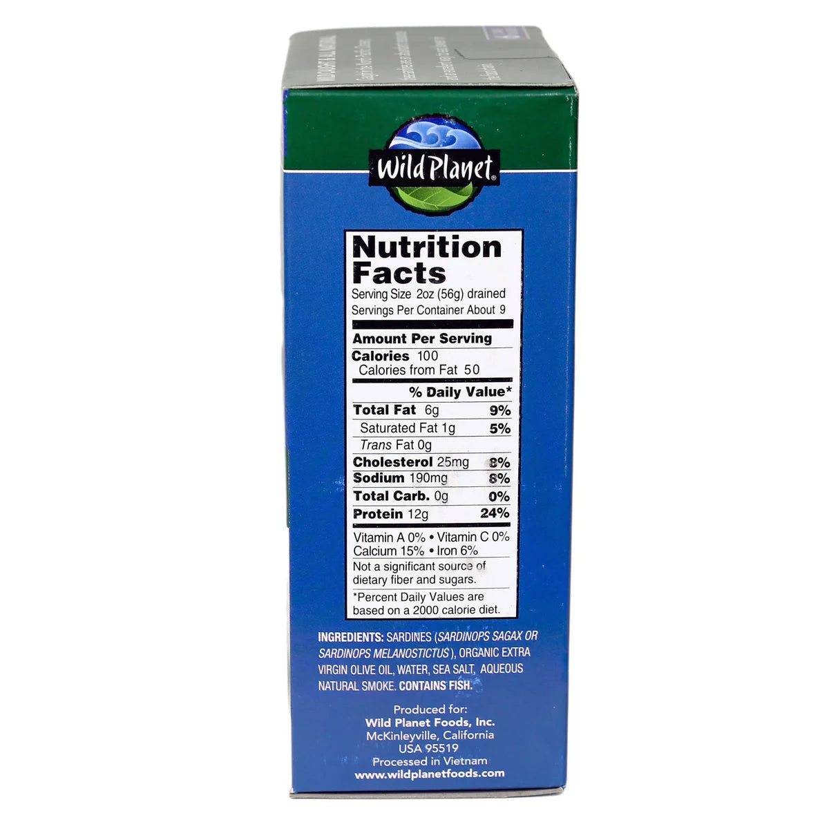 Wild Planet Sardines In Extra Virgin Olive Oil, 6 X 4.4 oz
