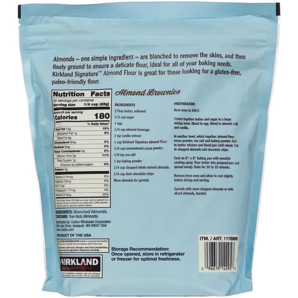 Baking Essentials Kirkland Signature Superfine Almond Flour, 3 lb