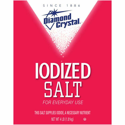 Diamond Crystal Iodized Salt, 4 lbs