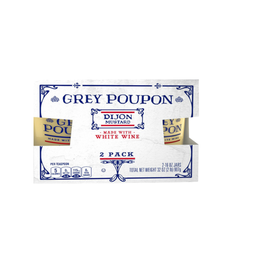 GREY POUPON Dijon Mustard 2 x 1 lb