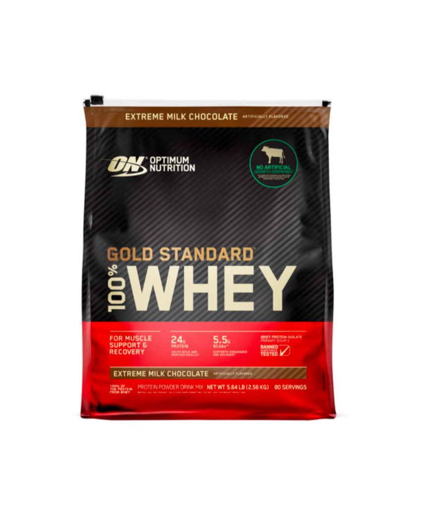 Optimum Nutrition Gold Standard 100% Whey Protein Powder 5.6 lbs Chocolate