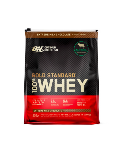 Optimum Nutrition Gold Standard 100% Whey Protein Powder 5.6 lbs Chocolate