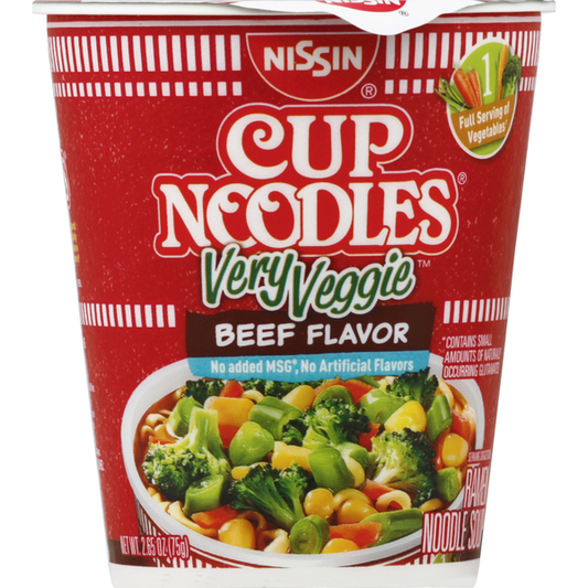 Nissin Ramen Noodle Soup, Beef Flavor