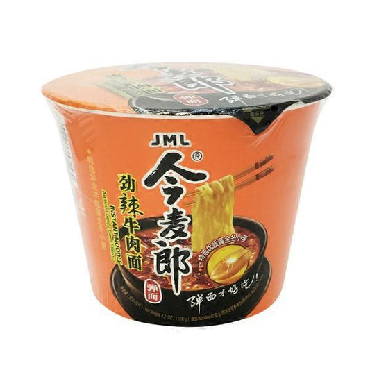 Jinmailang Spicy Beef Instant Bowl Noodles