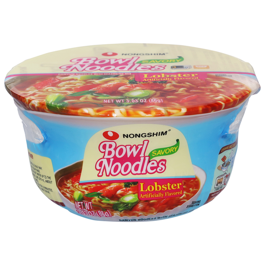 Nongshim Bowl Noodle Soup, Spicy Lobster Flavor