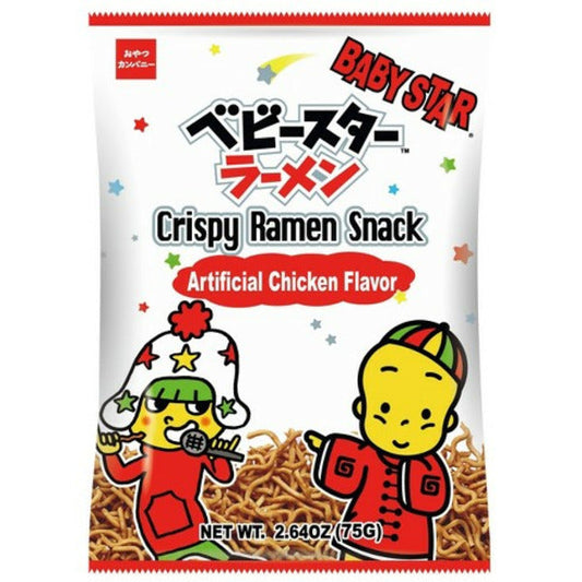Baby Star Ramen Snack, Crispy, Artificial Chicken Flavor