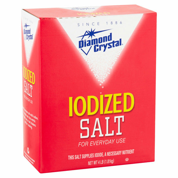 Diamond Crystal Iodized Salt, 4 lbs