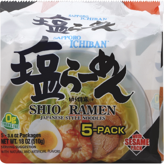 Sapporo Shio Ramen, with Sesame Pack