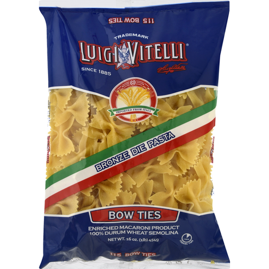 Luigi Vitelli Pasta, Bronze Die, Bow Ties