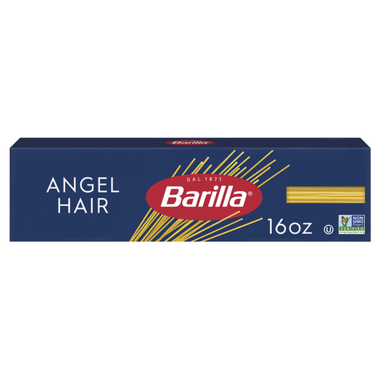 Barilla Angel Hair Non-GMO Pasta Made with Durum Wheat Semolina & Kosher Certified