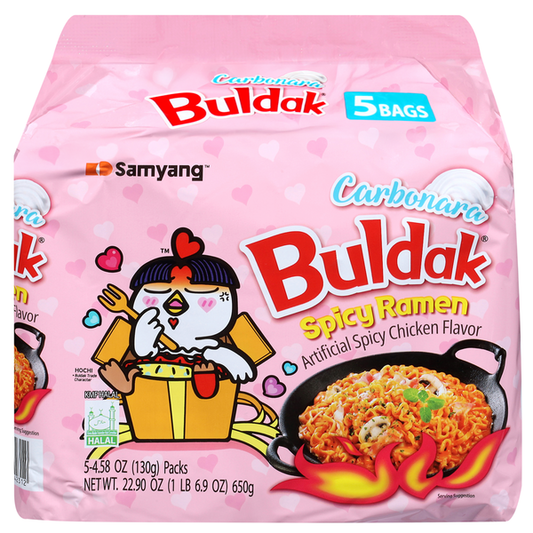 Samyang Foods Co., Ltd Carbonara Spicy Chicken Flavor Spicy Ramenx