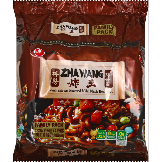 Nongshim Noodle Soup, Zha Wang, Family Pack