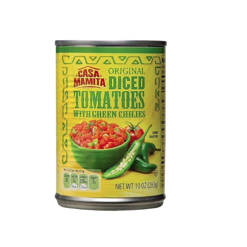 Casa Mamita Diced Tomatoes with Green Chilies 10 oz