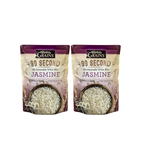 Earthly Grains 90 Second Microwaveable White Jasmine Rice 8.4 oz