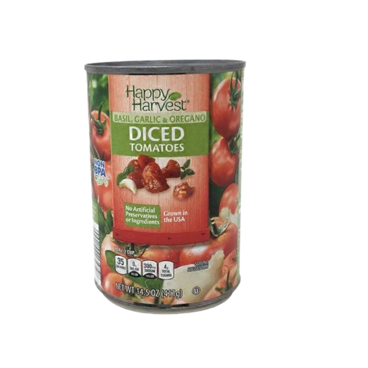 Happy Harvest Diced Tomatoes with Basil, Garlic and Oregano 14.5 oz