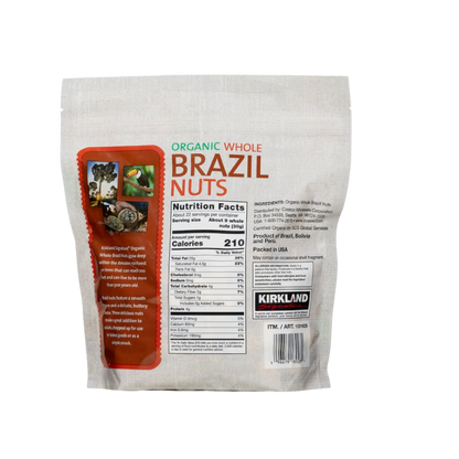 Kirkland Signature Organic Whole Brazil Nuts, 1.5 lbs
