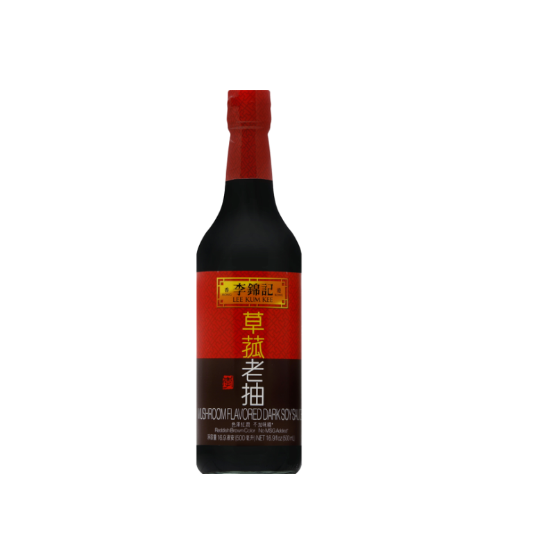 Lee Kum Kee Soy Sauce, Dark, Mushroom Flavored 16.9 oz