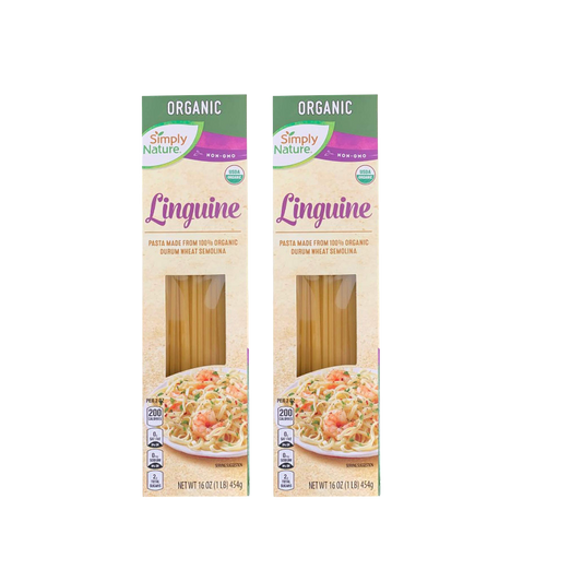 Simply Nature ORGANIC DURUM WHEAT SEMOLINA PASTA, Linguine 16 oz